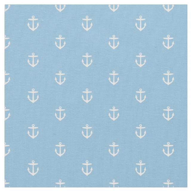Tela Impresión de anclaje azul cielo (De cerca)