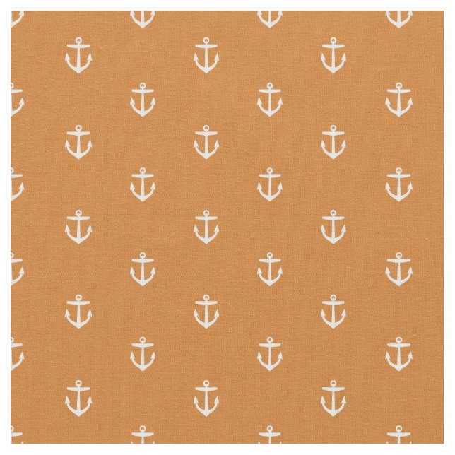 Tela Impresión de anclaje de Naranja quemado (De cerca)