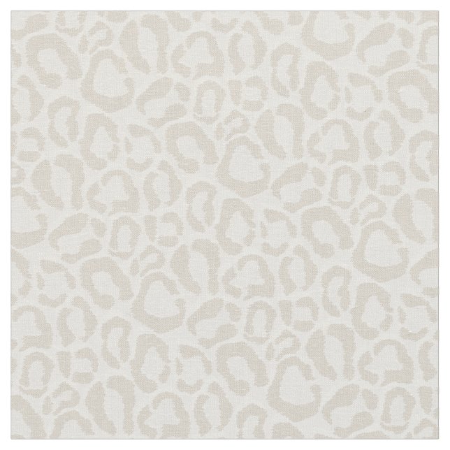 Tela Impresión de animales de leopardo de Beige (De cerca)