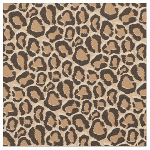 Tela Impresión de animales leopardos marrones