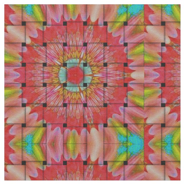 Tela Impresión de arte de inspiración africana - Diseño (De cerca)