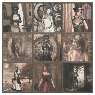 Tela Impresión de bloques de montón de puntas de vapor