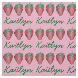 Tela Impresión de frutas de fresa roja de Berry Summer 