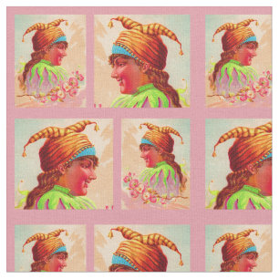 Tela Impresión de jester de la señora victoriana