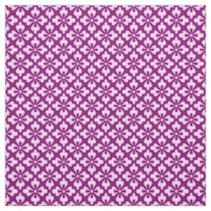 Tela Impresión de kimono floral, rosa claro y ciruela