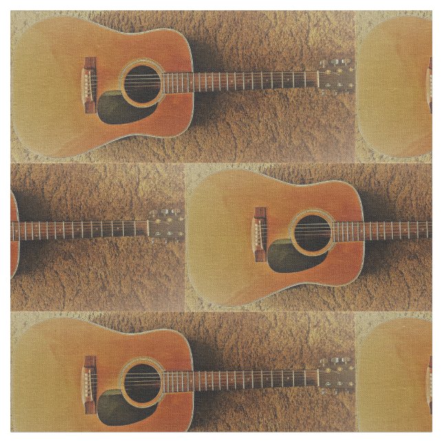 Tela impresión de la guitarra (De cerca)