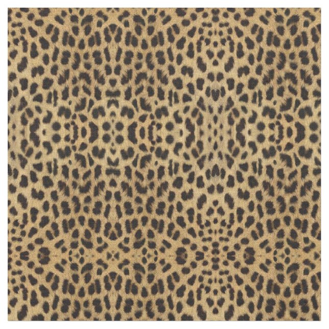 Tela Impresión de leopardo (De cerca)