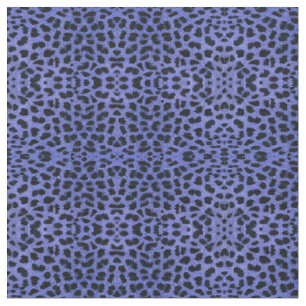 Tela Impresión de leopardo azul