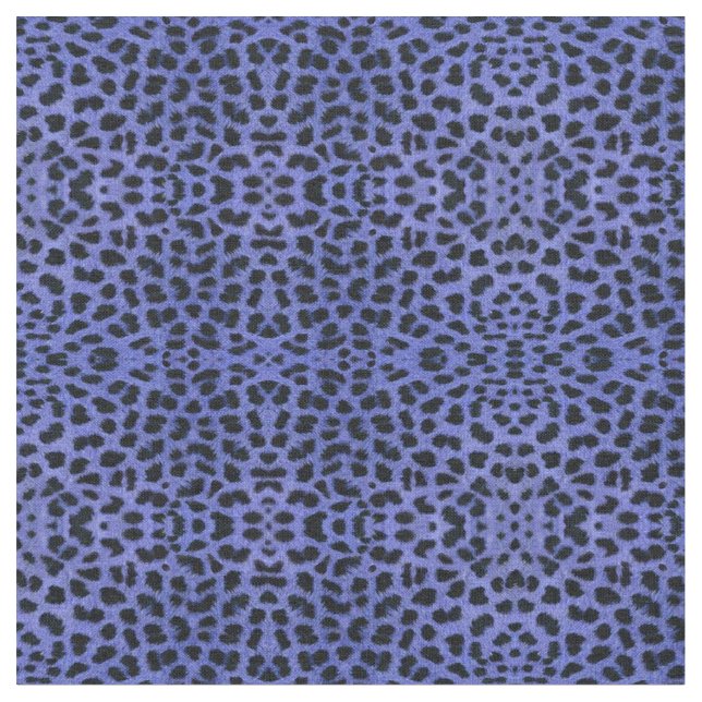Tela Impresión de leopardo azul (De cerca)