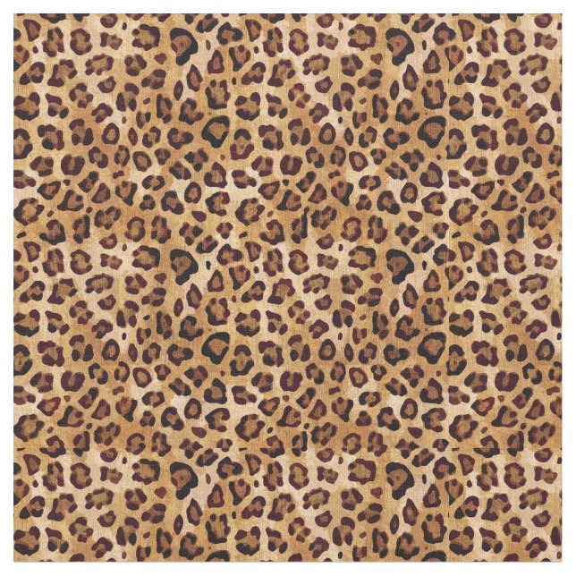 Tela Impresión de leopardo de la textura rusa (De cerca)