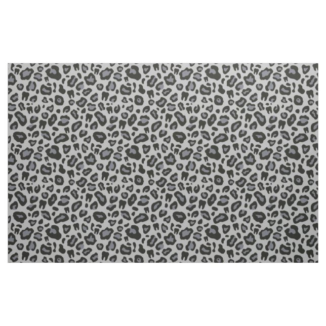 Tela Impresión de leopardo dental ("Cuarto gordo" (fat quarter))