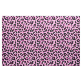 Tela Impresión de leopardo dental rosa