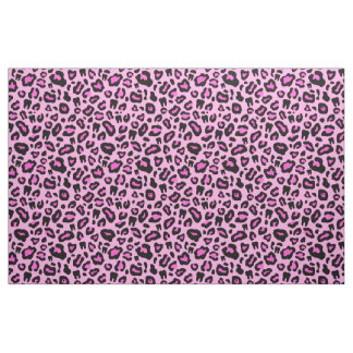 Tela Impresión de leopardo dental rosa