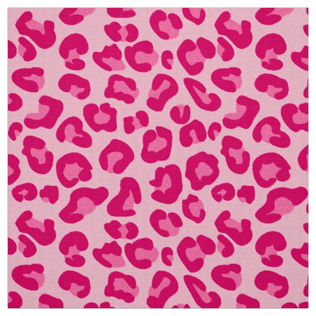 Tela Impresión de leopardo en rosa pastel, rosa calient (Retal)