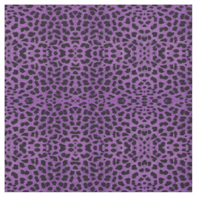Tela Impresión de leopardo púrpura (De cerca)