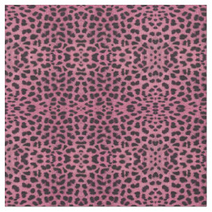 Tela Impresión de leopardo rosa