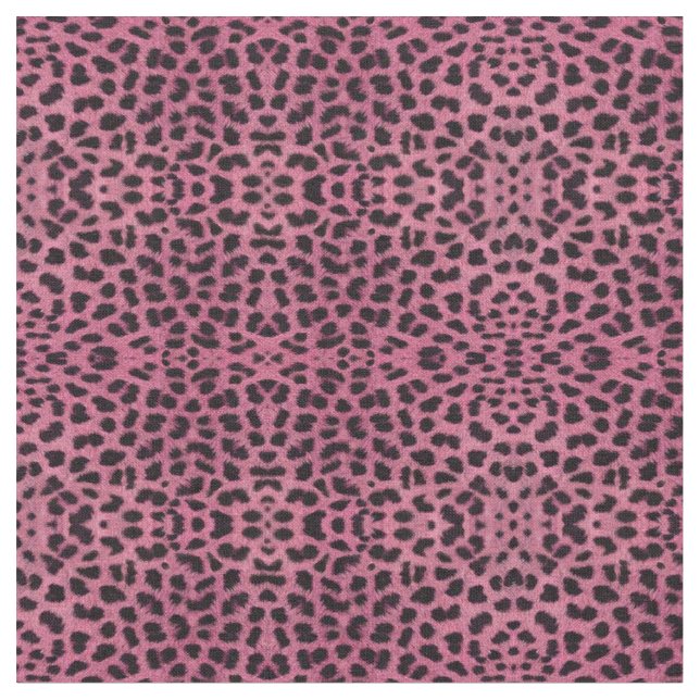 Tela Impresión de leopardo rosa (De cerca)