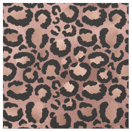 Tela Impresión de leopardo rosa y negro