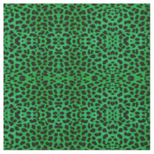 Tela Impresión de leopardo verde
