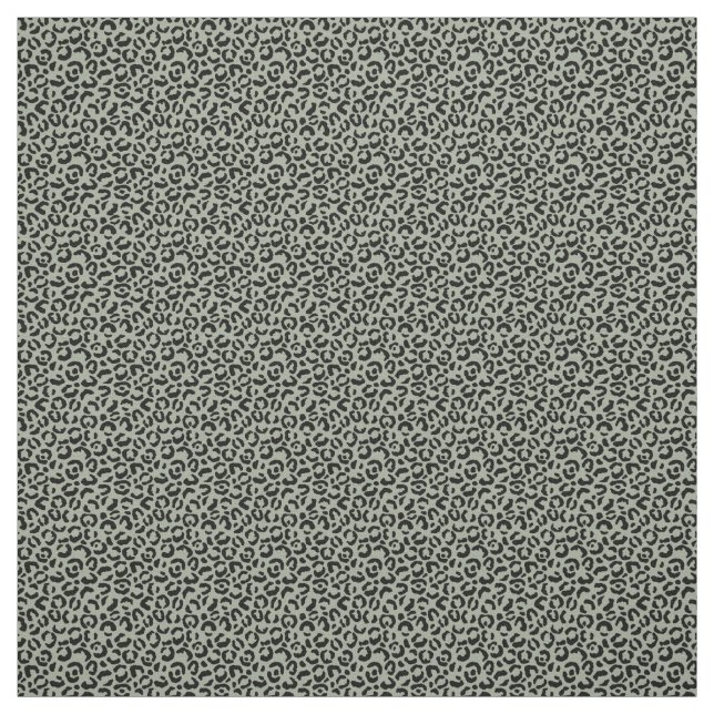 Tela Impresión de Leopardo Verde Negro (Retal)