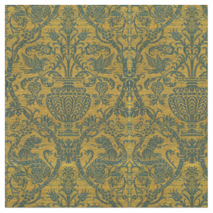 Tela Impresión de patrones de aves antiguas, vesículas 