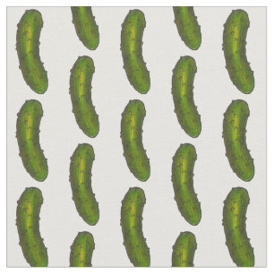 Tela Impresión de picante de Crunchy Green Dill Kosher 