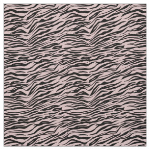 Tela Impresión de zebra negra de Rubor rosa
