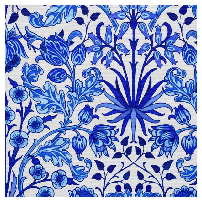 Tela Impresión del jacinto de William Morris, azul de (Retal)