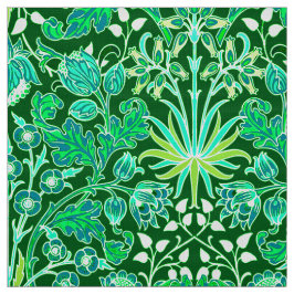 Tela Impresión del jacinto de William Morris, verde