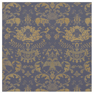 Tela Impresión del patrón de elefantes chinos orientale