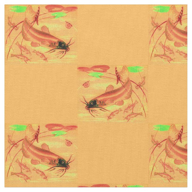 Tela impresión del siluro (De cerca)