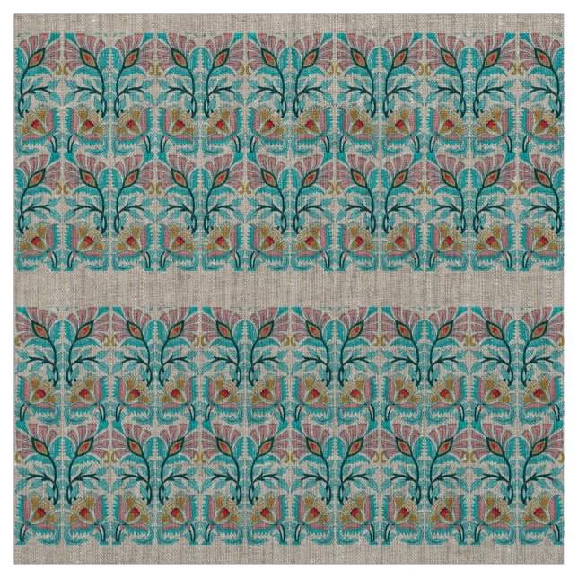 Tela Impresión floral de flores de sol (Retal)