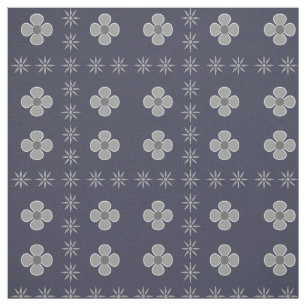 Tela Impresión floral gris escandinava