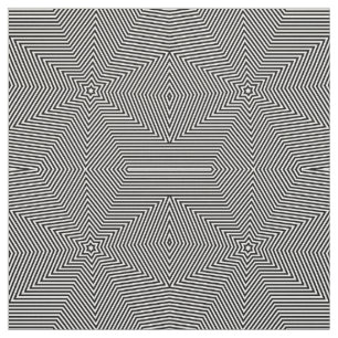 Tela Impresión geométrica de las flechas blancas negras