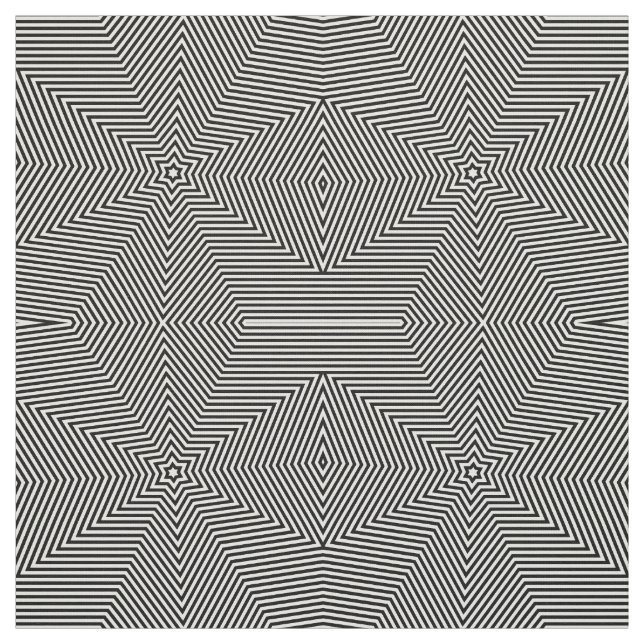 Tela Impresión geométrica de las flechas blancas negras (Retal)