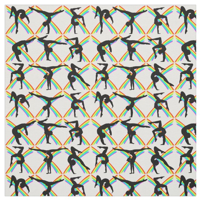 TELA IMPRESIÓN GRÁFICA DE GIMNASTICA INCREÍBLE (Retal)