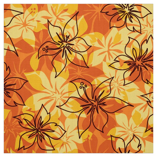 Tela Impresión hawaiana de la camisa de hawaiana de (Retal)