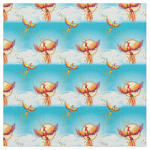 Tela Impresión pequeña de Phoenix Bird Rising