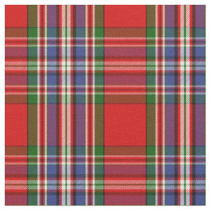 Tela Impresión roja del tartán de MacFarlane