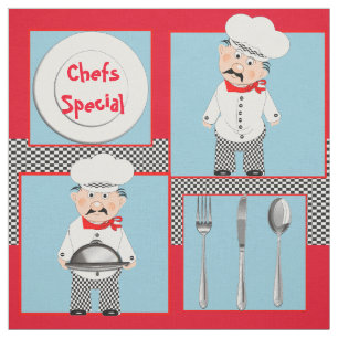 Tela Impresión temática especial de los chefs