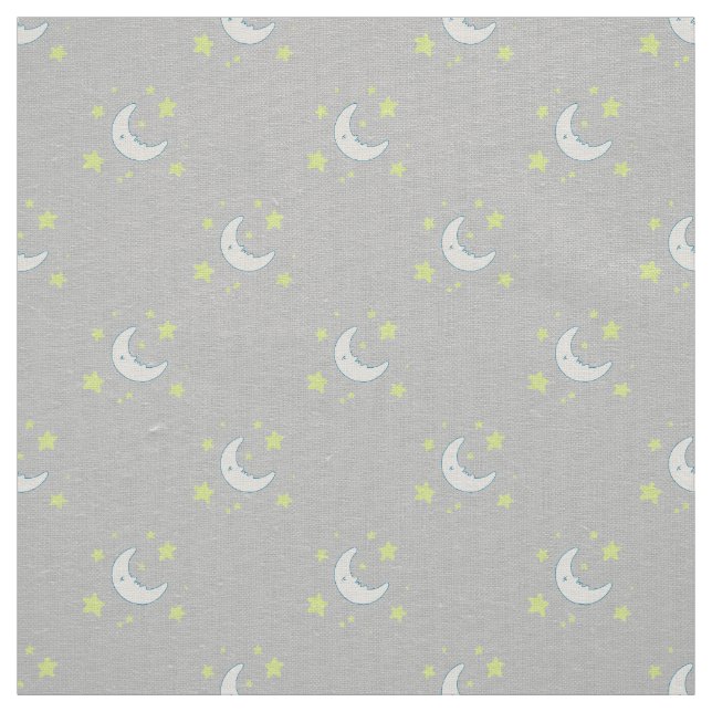 Tela Impresión textil original Moon & Stars - Gris (Retal)