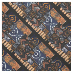 Tela Impresión tribal africana moderna