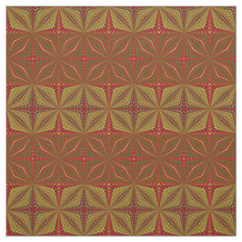 Tela Impresión tribal textil Verde azulada amarilla mod