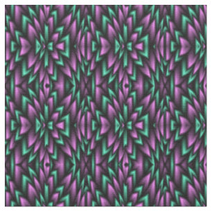 Tela Impresión violeta y verde