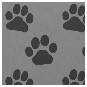 Tela Impresiones de la pata del perro
