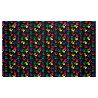 Tela Impresiones De Mano Brillantes Y Coloridas Moderna