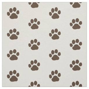 Tela Impresiones de pata de perro