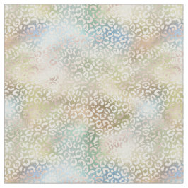 Tela Imprimir Leopardo verde azul dorado