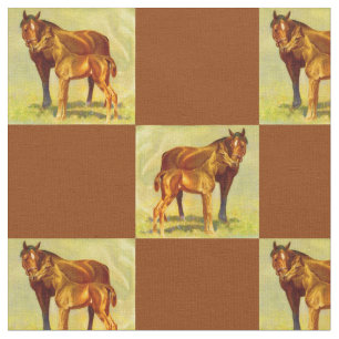Tela impronta de caballos grandes