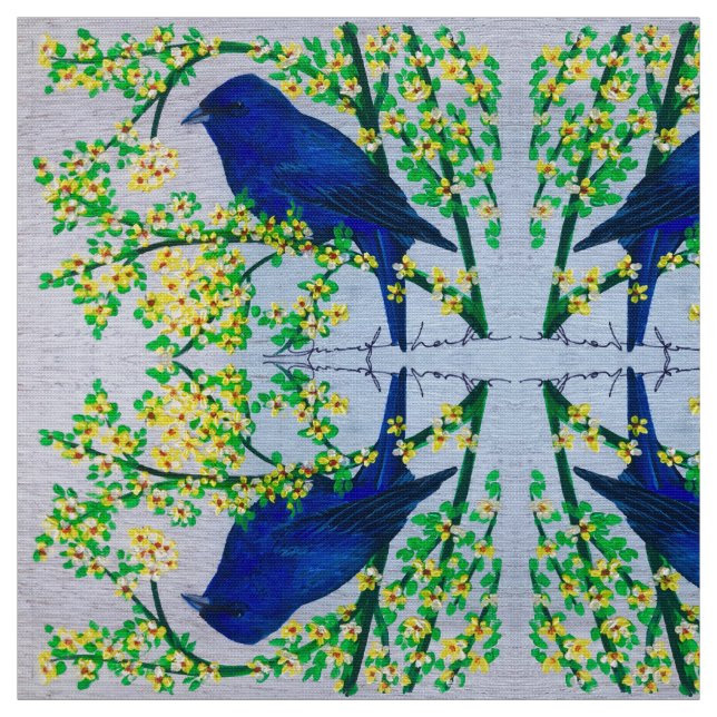 Tela Indigo Bunting Fabric (Retal)